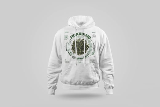 Hoodie — Floral Tie Guan Yin