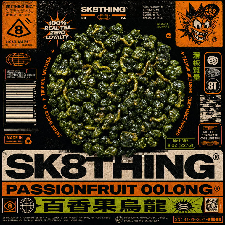 The design — Passion-Fruit Oolong