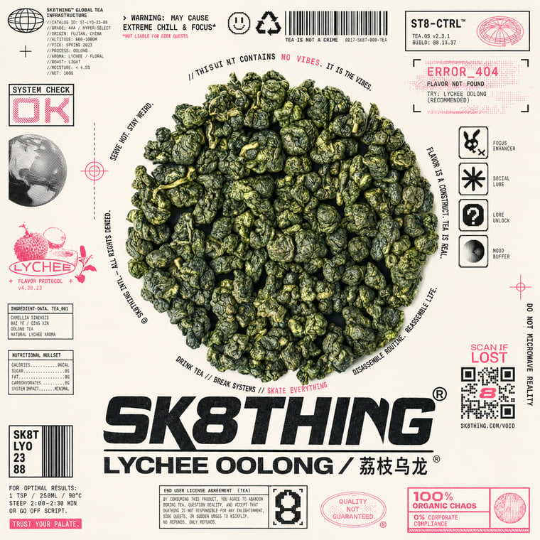 The design — Lychee Oolong