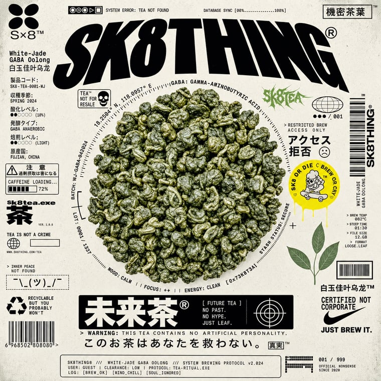The design — White Jade GABA Oolong