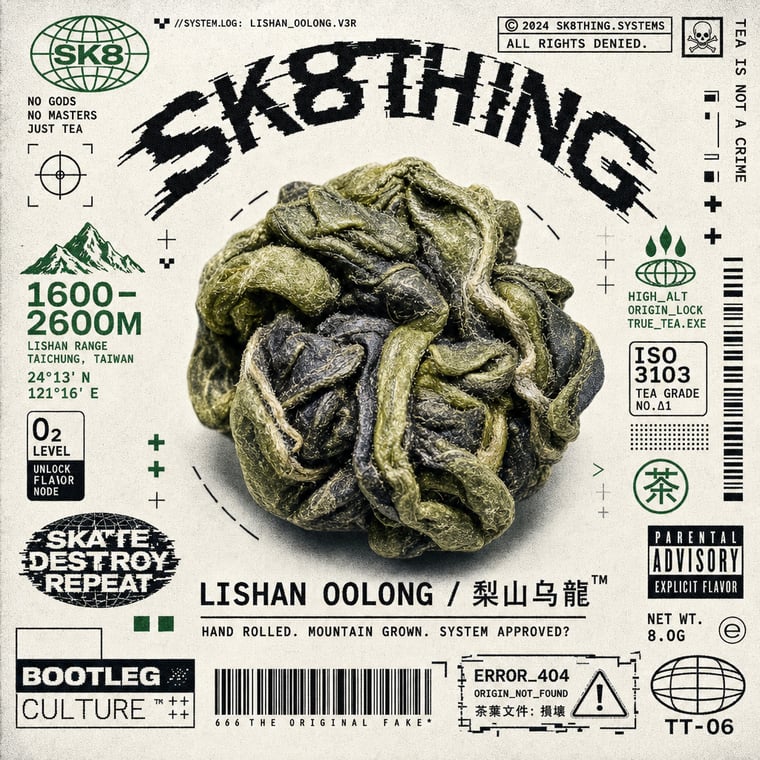 The design — Líshān Oolong